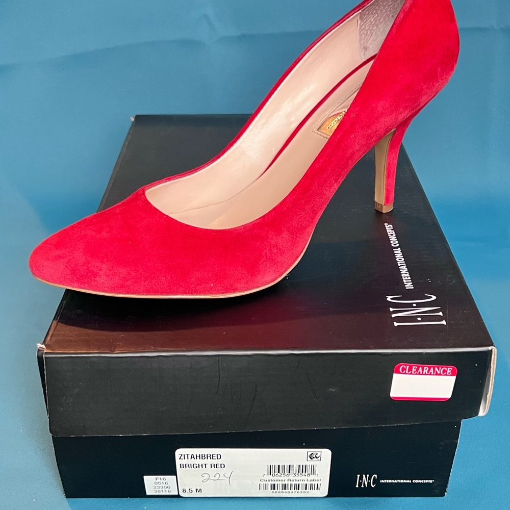 INC International Concepts Red Heels Elegant Stiletto